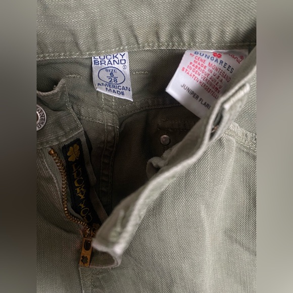Lucky Brand Dungarees by Gene Montesano Juniper Flare Regular Fit Size 6/28 - Picture 12 of 12